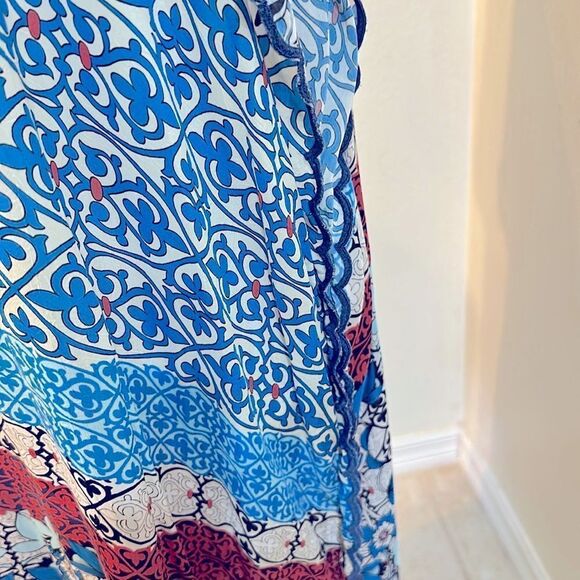 Johnny Was Blue Pattern Tunic/Dress Size Small - Picture 6 of 13